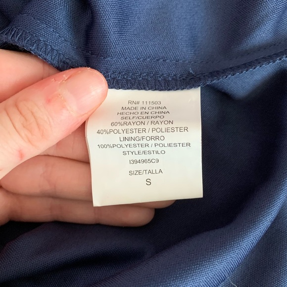 Buckle As U Wish Navy Blue Embroidered Boho Sleeveless Mini Dress Small Women’s - Picture 9 of 10